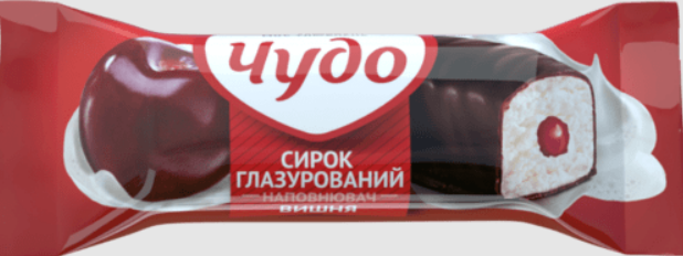 Сирок глазурований ЧУДО вишня 15%, 36г